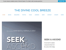 Tablet Screenshot of divinecoolbreeze.com